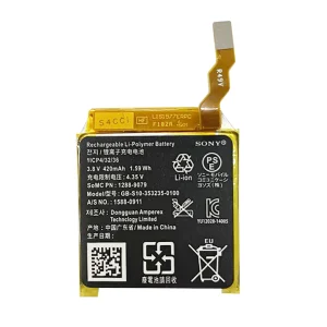 New Battery GB-S10-353235-0100 for Sony Smart Watch 3,SWR50