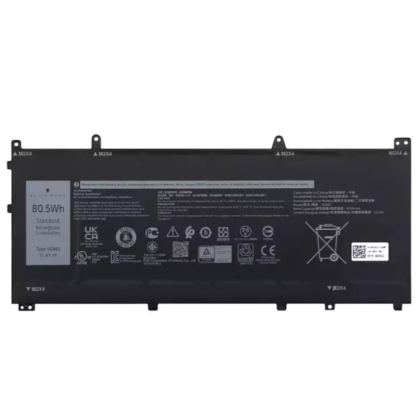 Laptop battery for DELL VG661 V4N84,DELL Alienware x14 R1 R2 ...