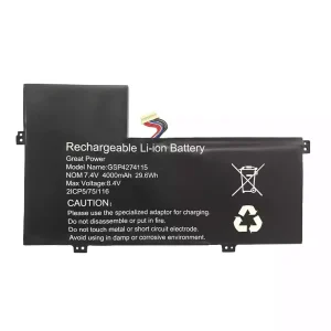 Laptop battery for GSP4274115