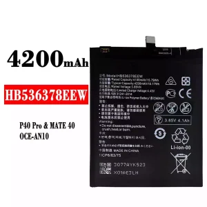Battery HB536378EEW for HUAWEI P40 Pro/Mate 40/TD Tech M40/Mate 40E