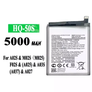 Battery HQ-50S for Samsung A02S/M02S/M025/F02S/A025/A03S/A037/A027