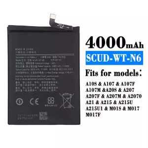 Battery SCUD-WT-N6 for Samsung A20s/A10s/A207/A107/A107F/A107M/A207F/A207M/A2070/A21/A215/A215U/A215U1/M01S/M017/M017F