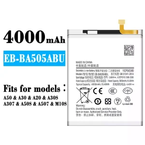 Battery EB-BA505ABU for Samsung A50/A30/A20/M10S/M107/A30S/A307/A50S/A507