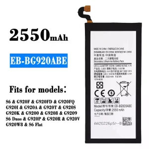 Battery EB-BG920ABE for Samsung S6/S6 Duos/S6 Flat