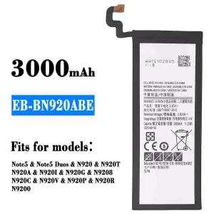 Battery EB-BN920ABE for Samsung note 5/Note 5 Duos