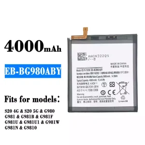 Battery EB-BG980ABY for Samsung S20 4G/S20 5G