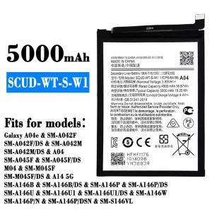 Battery SCUD-WT-S-W1 for Samsung Galaxy A04e/A14 5G