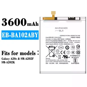 Battery EB-BA102ABY for Samsung Galaxy A20e
