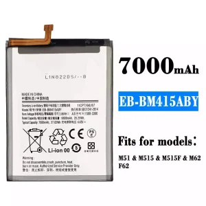 Battery EB-BM415ABY for Samsung M51,M62,F62