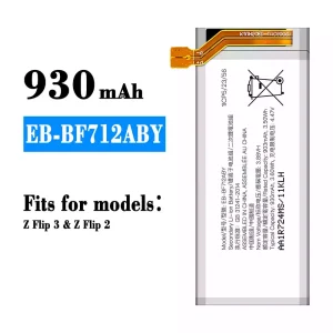 Battery EB-BF712ABY for Samsung Z Flip 3,Z Flip 2