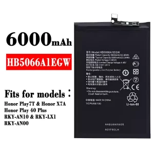 Battery HB5066A1EGW for HUAWEI Honor Play 7T/ Honor X7A/Honor Play 40 Plus