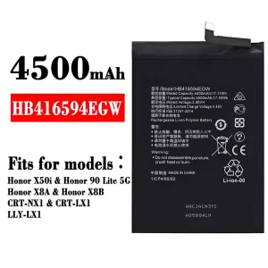 Battery HB416594EGW for HUAWEI Honor X50i / Honor 90 Lite 5G /Honor X8A / Honor X8B
