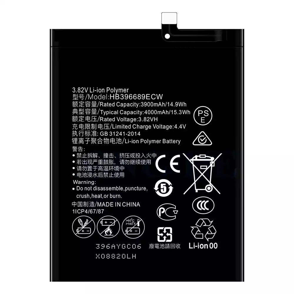 Battery HB396689ECW for HUAWEI Mate 9 / Mate 9 Pro / Enjoy 7 Plus / Y9 / Y8S / Y9 2018 / Enjoy 8 Plus / Y9 2019 / Enjoy 9 Plus / Y7 2017 / Nova Lite+ /Y7 Pro 2019 / Y7 2019 / Y7P 2020 / Honor 8C / Honor 7 Plus/Y8S 2020 / Honor 9C / - Image 2