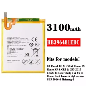 Battery HB396481EBC for HUAWEI G7 Plus / G8 / GX8 / Honor 5X / Honor X5 / Honor 5A