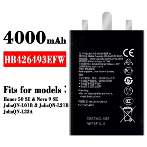 Battery HB426493EFW for HUAWEI Honor 50 SE / Nova 9 SE