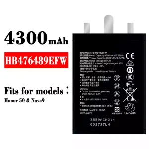 Battery HB476489EFW for HUAWEI Honor 50 / Nova 9