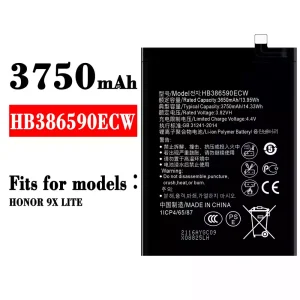 Battery HB386590ECW for HUAWEI HONOR 9X LITE
