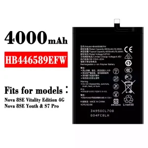Battery HB446589EFW for HUAWEI Nova 8 SE Vitality Edition 4G / Nova 8 SE Youth / S7 Pro