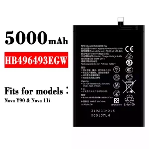 Battery HB496493EGW for HUAWEI Nova Y90/Nova 11i
