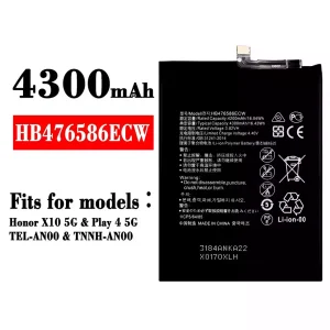 Battery HB476586ECW for HUAWEI Honor X10 5G / Play 4 5G