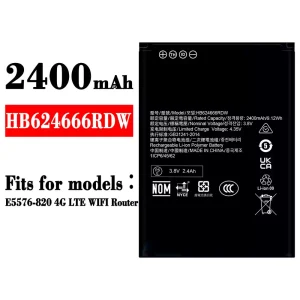 Battery HB624666RDW for HUAWEI E5576-820 4G LTE WIFI Router