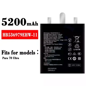 Battery HB536979EHW-11 for HUAWEI Pura 70 Ultra