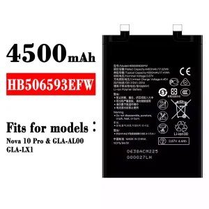 Battery HB506593EFW for HUAWEI Nova 10 Pro