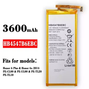 Battery HB4547B6EBC for HUAWEI Honor 6 Plus / Honor 6x 2014