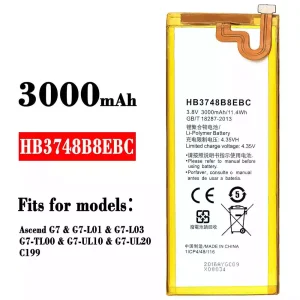 Battery HB3748B8EBC for HUAWEI Ascend G7