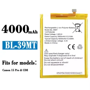 Battery BL-39MT for Tecno CD8 /Camon 15 Pro