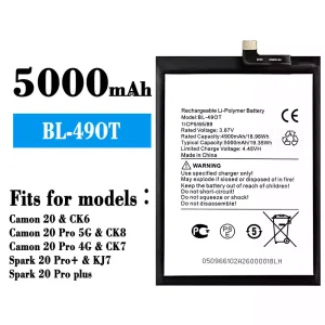 Battery BL-49OT for Tecno Camon 20 / Camon 20 Pro 5G / Camon 20 Pro 4G / Spark 20 Pro+ / Spark 20 Pro plus