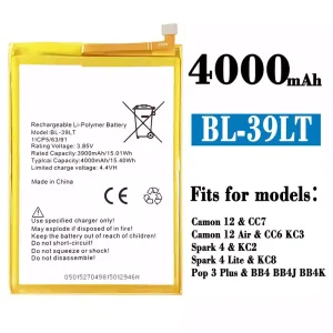 Battery BL-39LT for Tecno Camon 12 / Camon 12 Air / Spark 4 / Spark 4 Lite / Pop 3 Plus