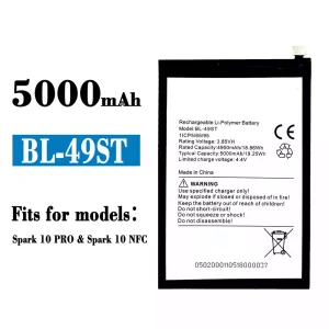 Battery BL-49ST for Tecno Spark 10 pro / Spark 10 NFC