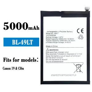 Battery BL-49LT for Tecno Camon 19