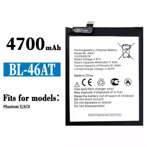 Battery BL-46AT for Tecno Phantom X