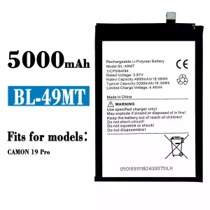 Battery BL-49MT for Tecno Camon 19 Pro