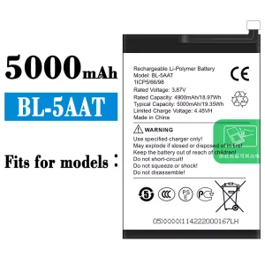 Battery BL-5AAT for Tecno