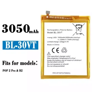 Battery BL-30VT for Tecno POP 2 Pro / B2
