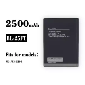 Battery BL-25FT for Tecno W3, W3-H806