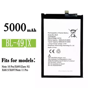 Battery BL-49JX for Infinix Note 10 Pro / Note 11 Pro / Zero 5G