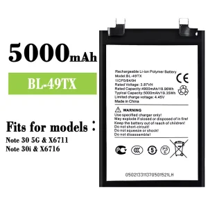 Battery BL-49TX for Infinix Note 30 5G / Note 30i