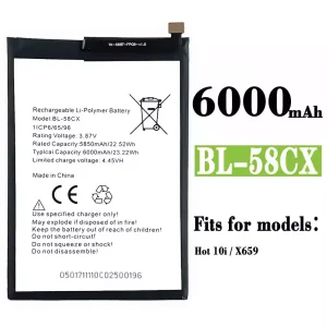 Battery BL-58CX for Infinix Hot 10i
