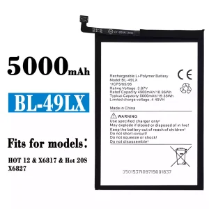 Battery BL-49LX for Infinix Hot 12,Hot 20S