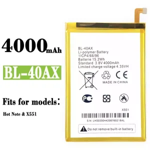 Battery BL-40AX for Infinix Hot Note