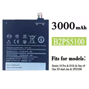 Battery B2PS5100 for HTC Desire 10 Pro / One x9