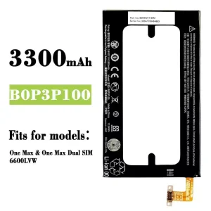 Battery B0P3P100 for HTC One Max