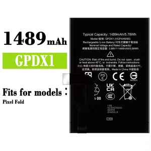 Battery GPDX1 for Google Pixel Fold