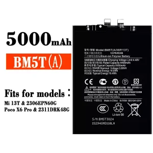 Battery BM5T for Xiaomi Mi 13T / Poco X6 Pro