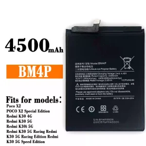 Battery BM4P for Xiaomi Redmi K30,Poco X2