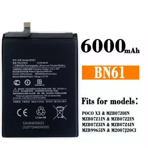 Battery BN61 for Xiaomi POCO X3